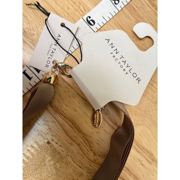 Ann Taylor Factory Ribbon Knotted Cluster Necklace NWT - Picture 3 of 11